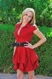 Мэй Линн – красное платье
